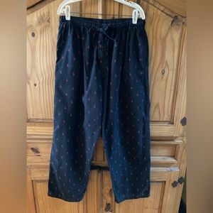 Men’s Polo Ralph Lauren black red ponies pajama lounge pants - size L (36/38)